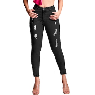Foto 1 | Jeans Shendy Vendy Negros para Mujer