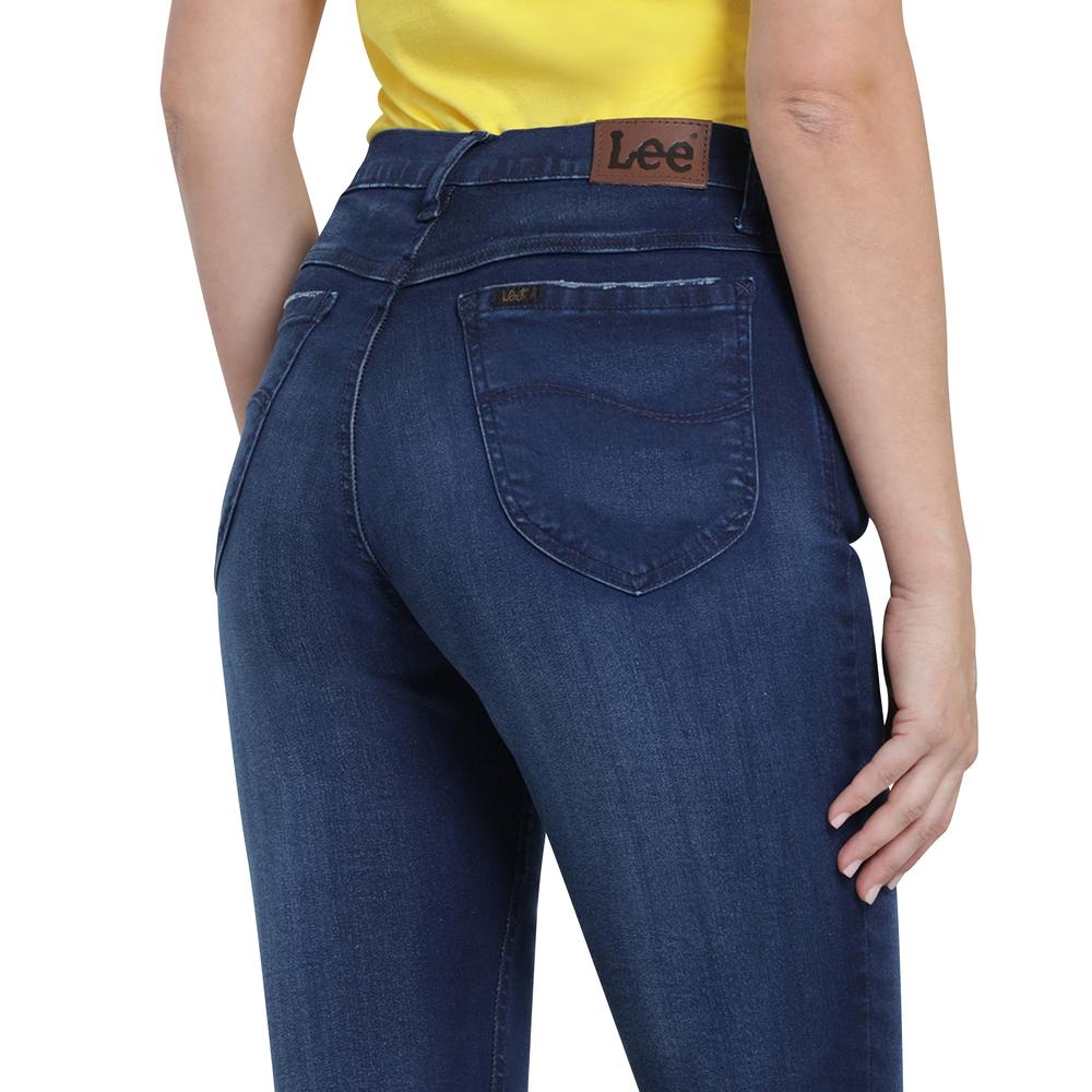 Foto 6 pulgar | Jeans Lee Slim Fit 456 Azules para Mujer