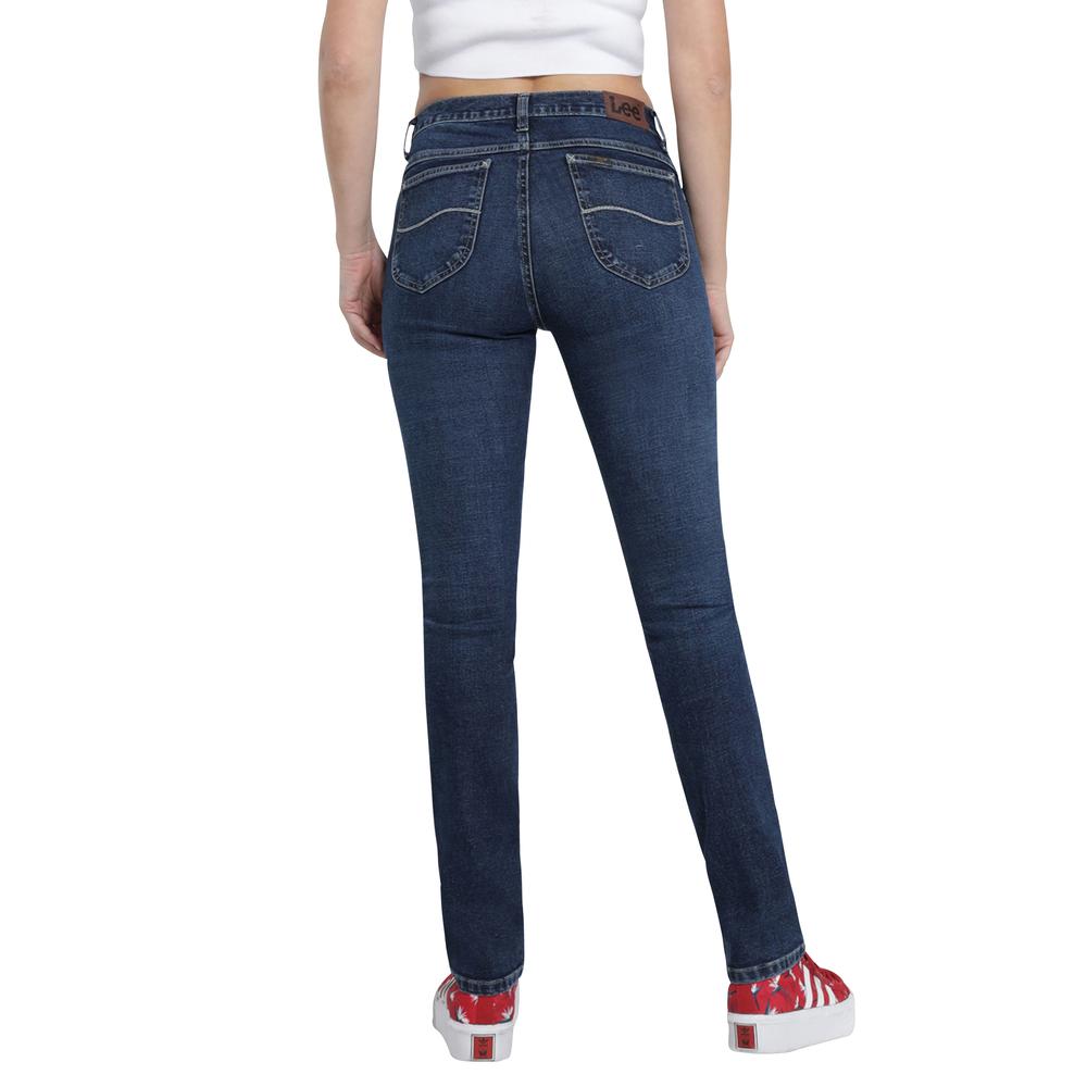 Foto 3 | Jeans Lee Slim Fit 452 Azul Marino para Mujer