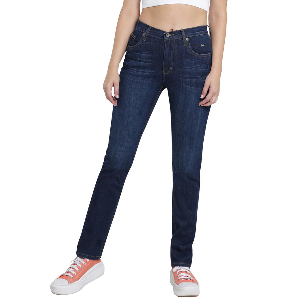 Foto 2 pulgar | Jeans Lee Slim Fit 450 Azul para Mujer