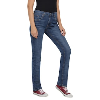 Foto 2 | Jeans Lee Slim Fit 453 Azul Marino para Mujer