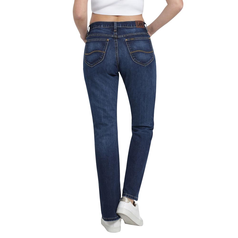 Foto 3 | Jeans Lee Slim Fit 454 Azul Marino para Mujer