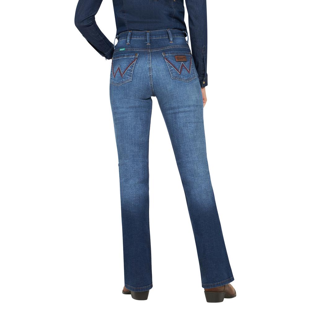 Foto 4 pulgar | Jeans Vaqueros Wrangler High Rise Flare 401 Azul para Mujer