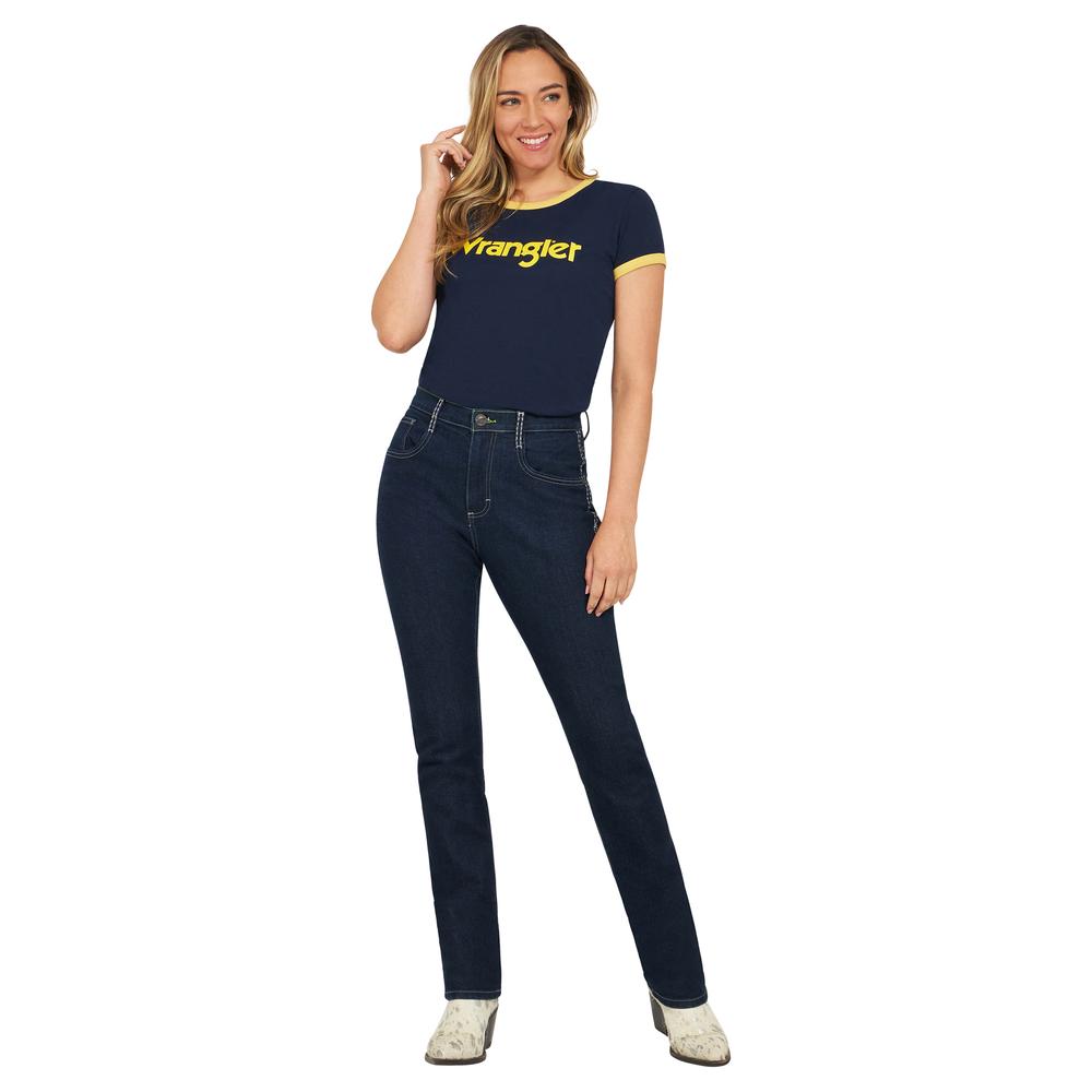Foto 5 pulgar | Jeans Wrangler Slim Fit 307 Azul para Mujer