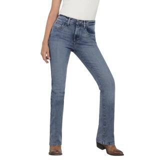 Foto 1 | Jeans Vaqueros Wrangler High Rise Boot 403 Azul