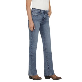 Foto 2 | Jeans Vaqueros Wrangler High Rise Boot 403 Azul