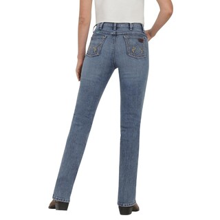 Foto 3 | Jeans Vaqueros Wrangler High Rise Boot 403 Azul
