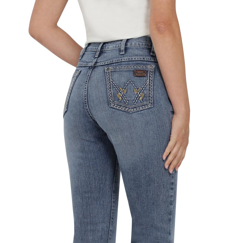 Foto 5 | Jeans Vaqueros Wrangler High Rise Boot 403 Azul