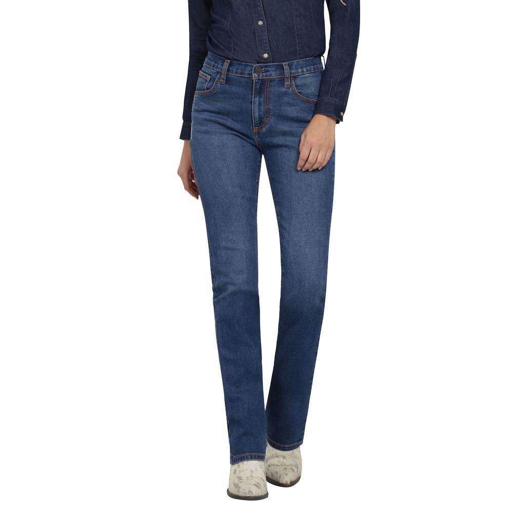 Jeans Vaqueros Wrangler High Rise Boot 402 Azul