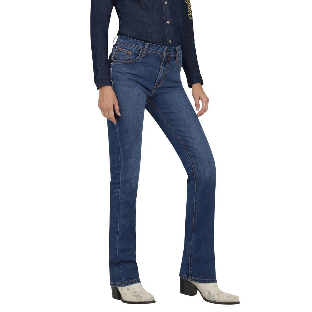 Foto 3 pulgar | Jeans Vaqueros Wrangler High Rise Boot 402 Azul