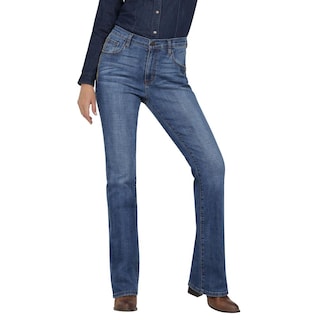 Foto 1 | Jeans Vaqueros Wrangler High Rise Boot 401 Azul