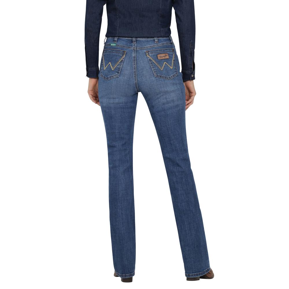 Foto 4 pulgar | Jeans Vaqueros Wrangler High Rise Boot 401 Azul