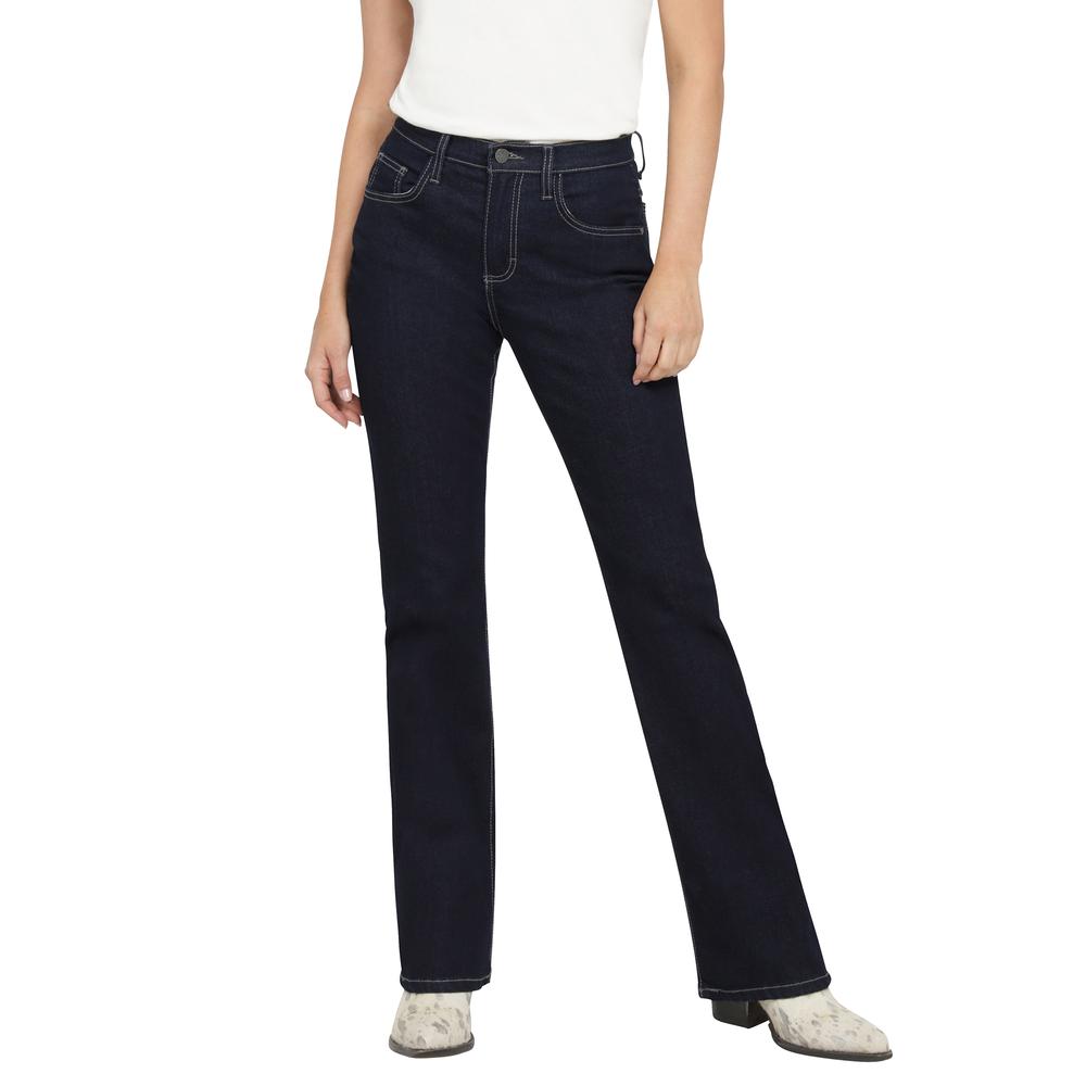 Jeans Vaqueros Wrangler High Rise Boot 303 Azul