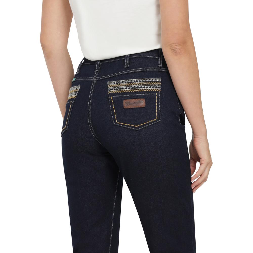 Foto 6 pulgar | Jeans Vaqueros Wrangler High Rise Boot 303 Azul