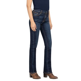 Foto 2 | Jeans Vaqueros Wrangler High Rise Boot 401 Azul