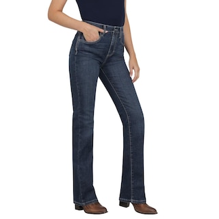 Foto 2 | Jeans Vaqueros Wrangler High Rise Boot 401 Azul