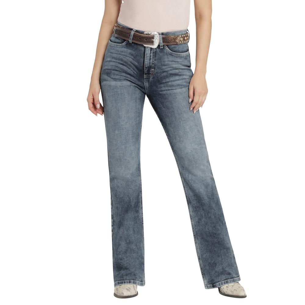 Jeans Vaquero Mujer Wrangler High Rise Flare 641 Azul