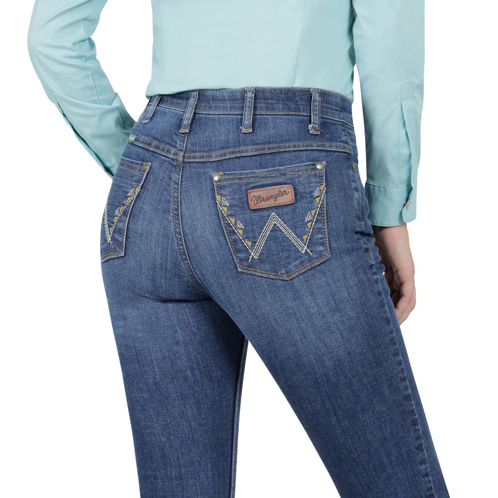 Foto 6 pulgar | Jeans Vaquero Mujer Wrangler High Rise Flare 017 Azul