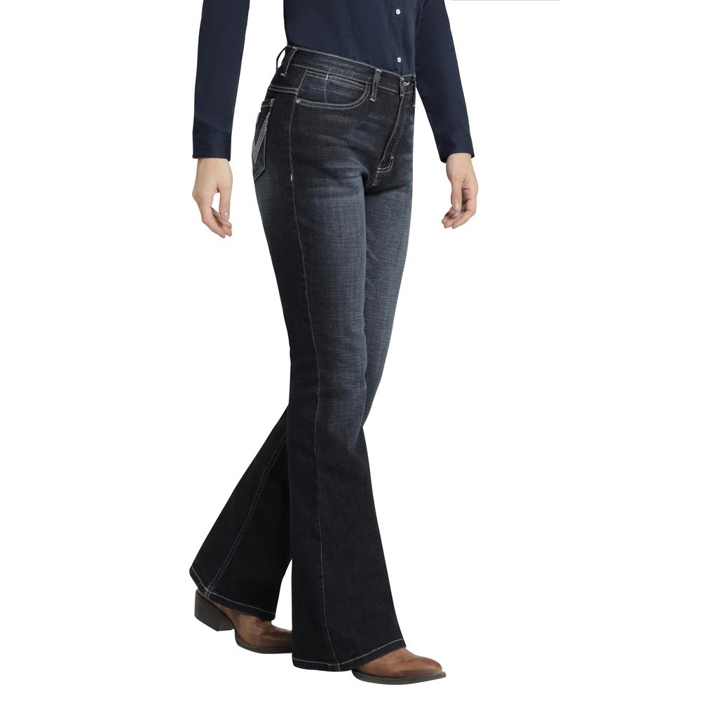 Foto 3 pulgar | Jeans Vaquero Mujer Wrangler High Rise Flare 016 Azul