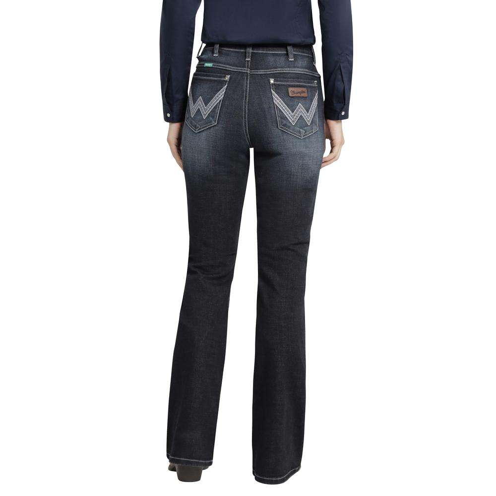 Foto 4 pulgar | Jeans Vaquero Mujer Wrangler High Rise Flare 016 Azul