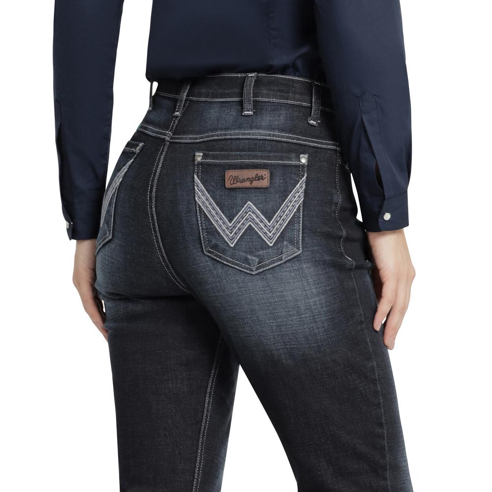 Foto 6 pulgar | Jeans Vaquero Mujer Wrangler High Rise Flare 016 Azul