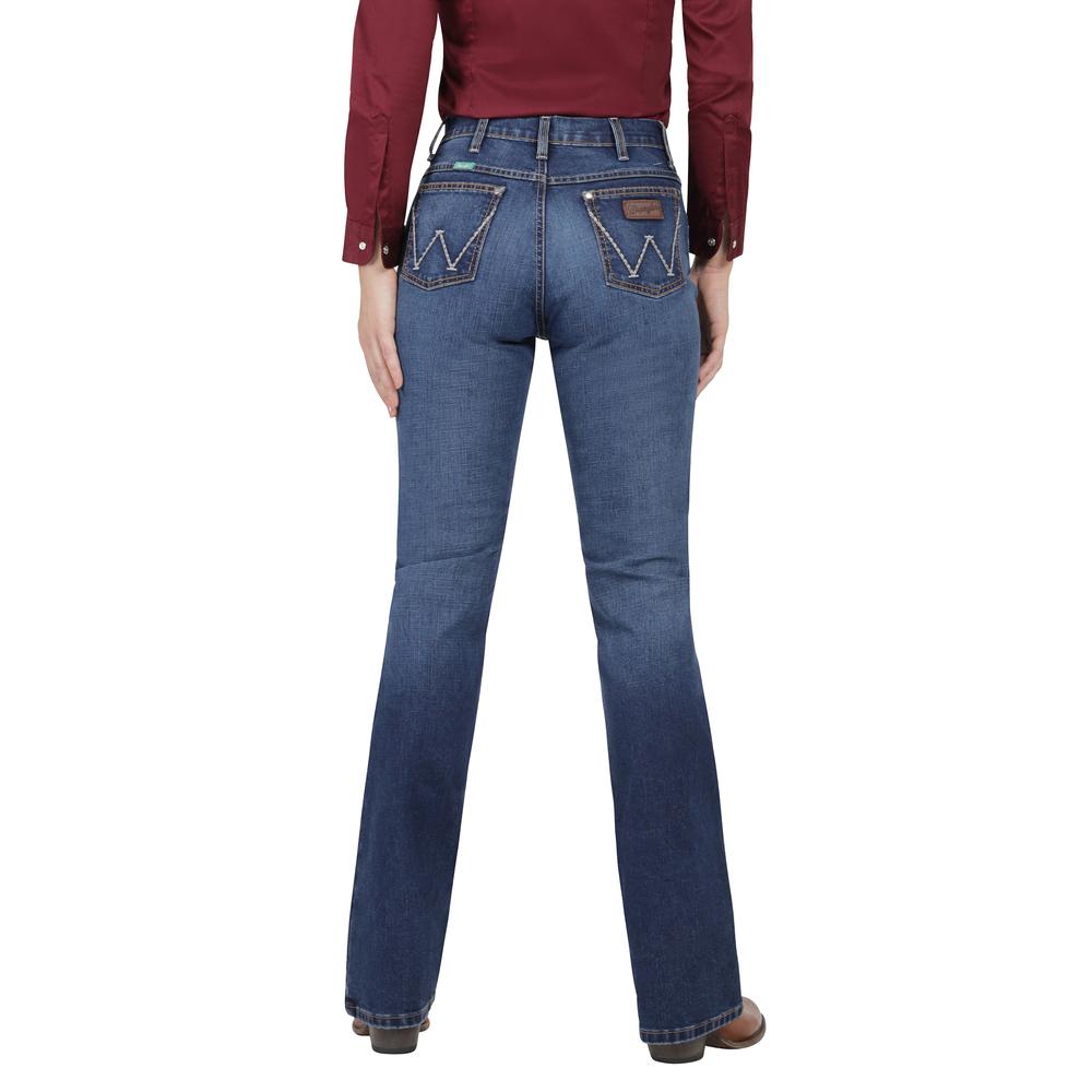 Foto 3 | Jeans Vaquero Mujer Wrangler High Rise Boot 571 Azul