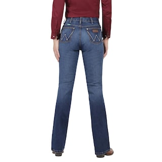 Foto 3 | Jeans Vaquero Mujer Wrangler High Rise Boot 571 Azul