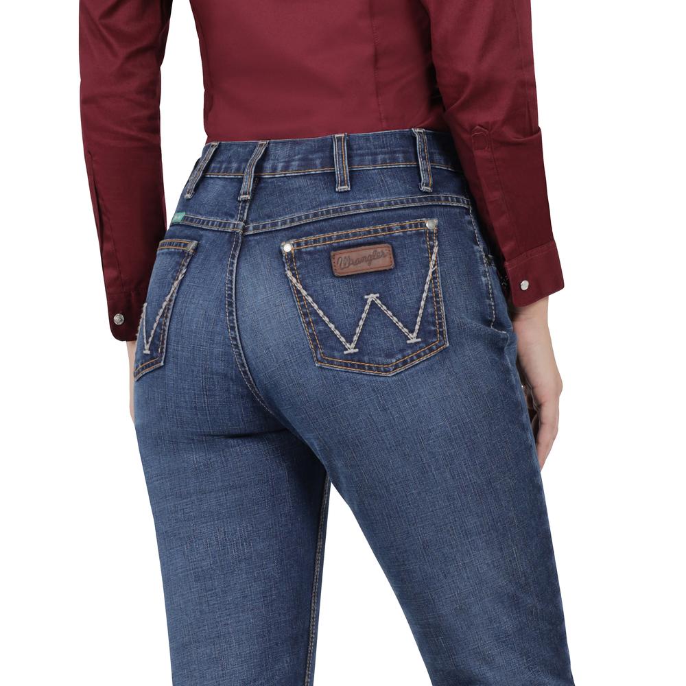 Foto 6 pulgar | Jeans Vaquero Mujer Wrangler High Rise Boot 571 Azul