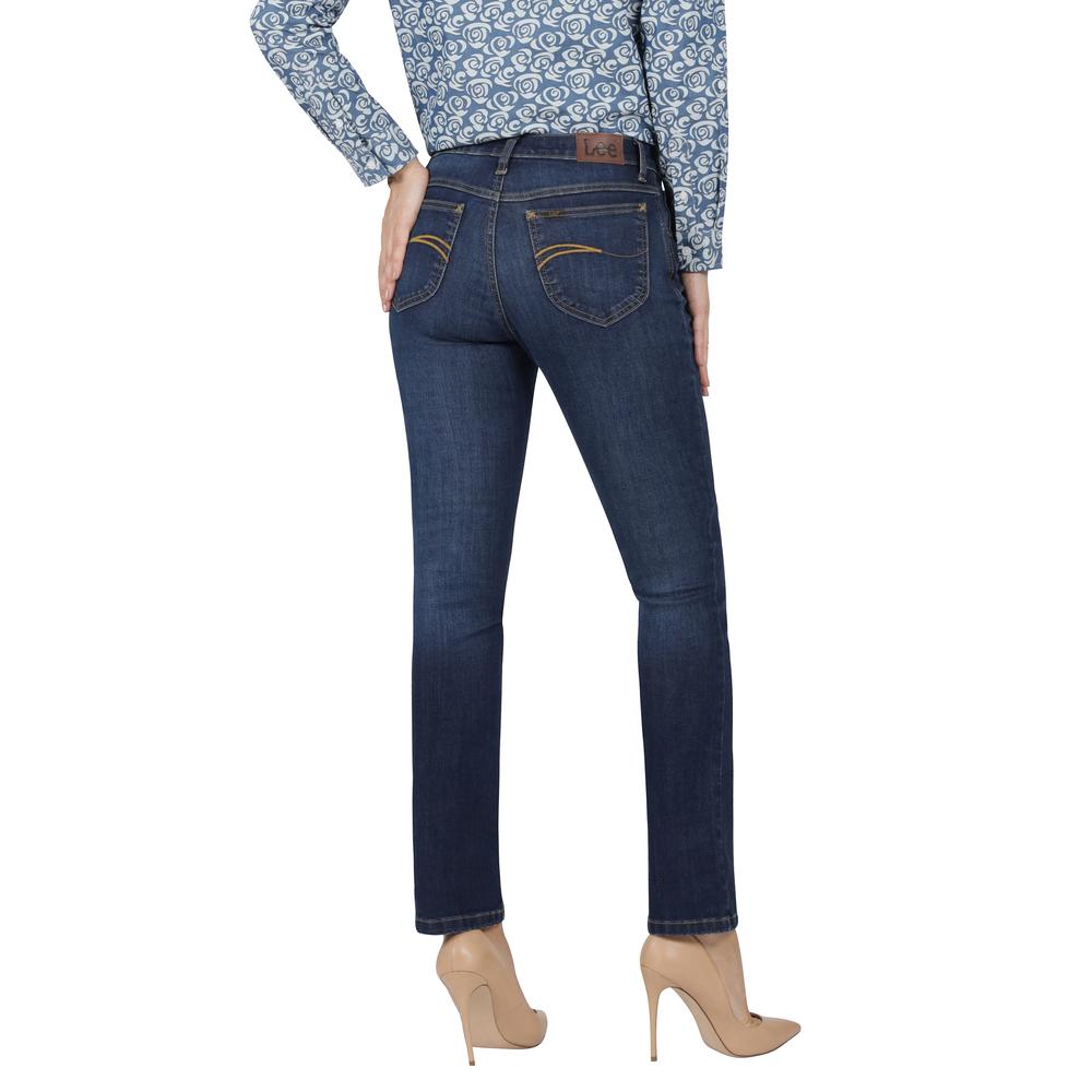 Foto 4 pulgar | Jeans Mujer Lee Slim Fit 386 Azul Marino