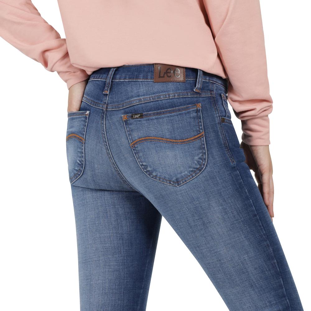 Foto 5 | Jeans Mujer Lee Slim Fit 004 Azul Marino