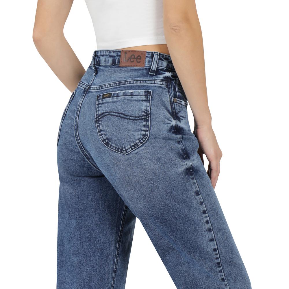 Foto 5 | Jeans Mujer Lee Slim Fit 473 Azul Marino