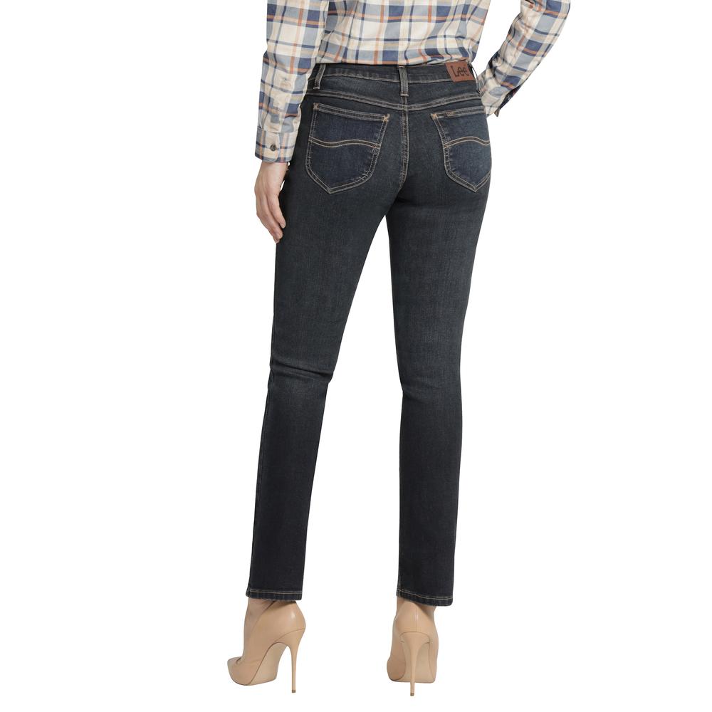 Foto 4 pulgar | Jeans Mujer Lee Slim Fit 026 Azul Petroleo