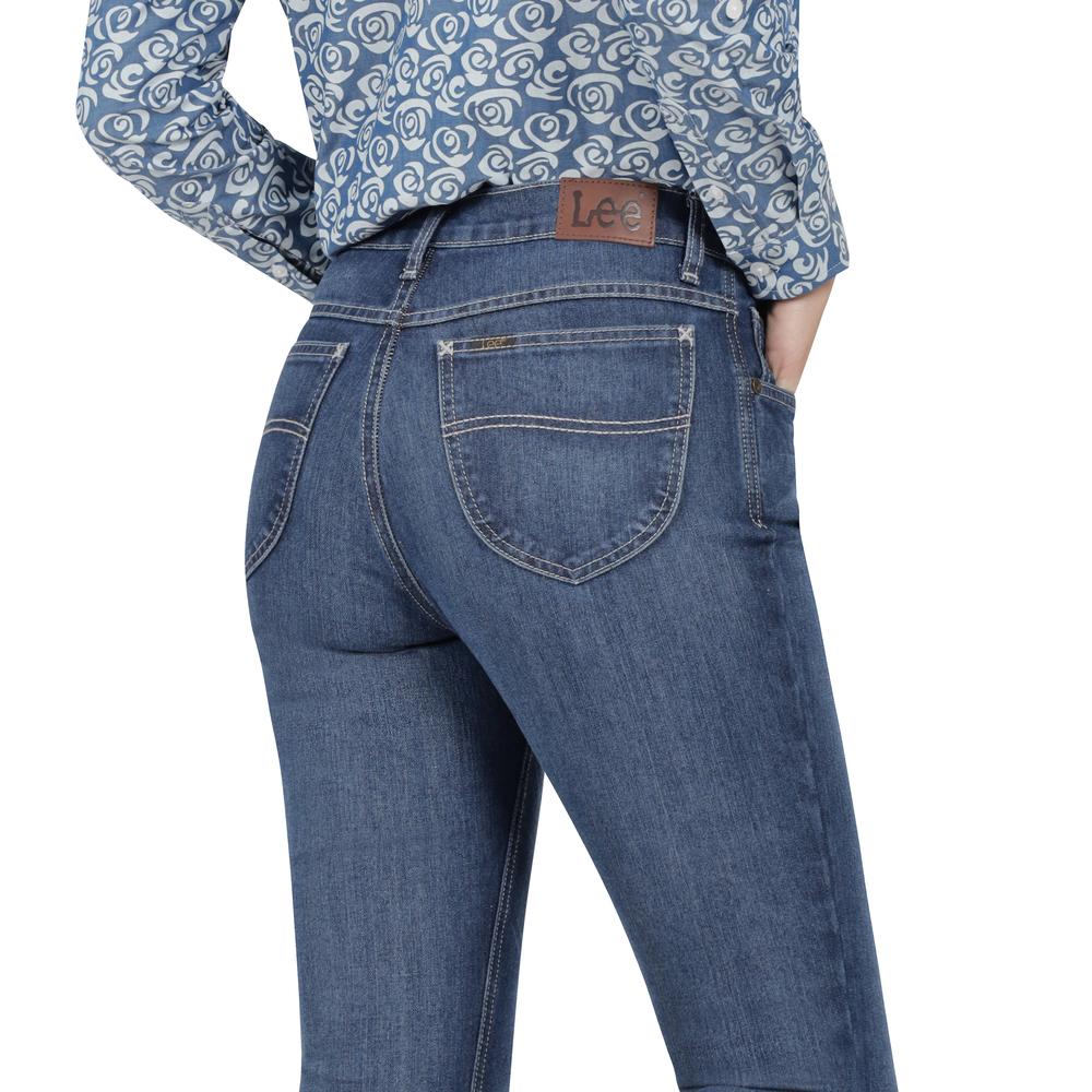 Foto 5 | Jeans Mujer Lee Slim Fit 025 Azul Marino