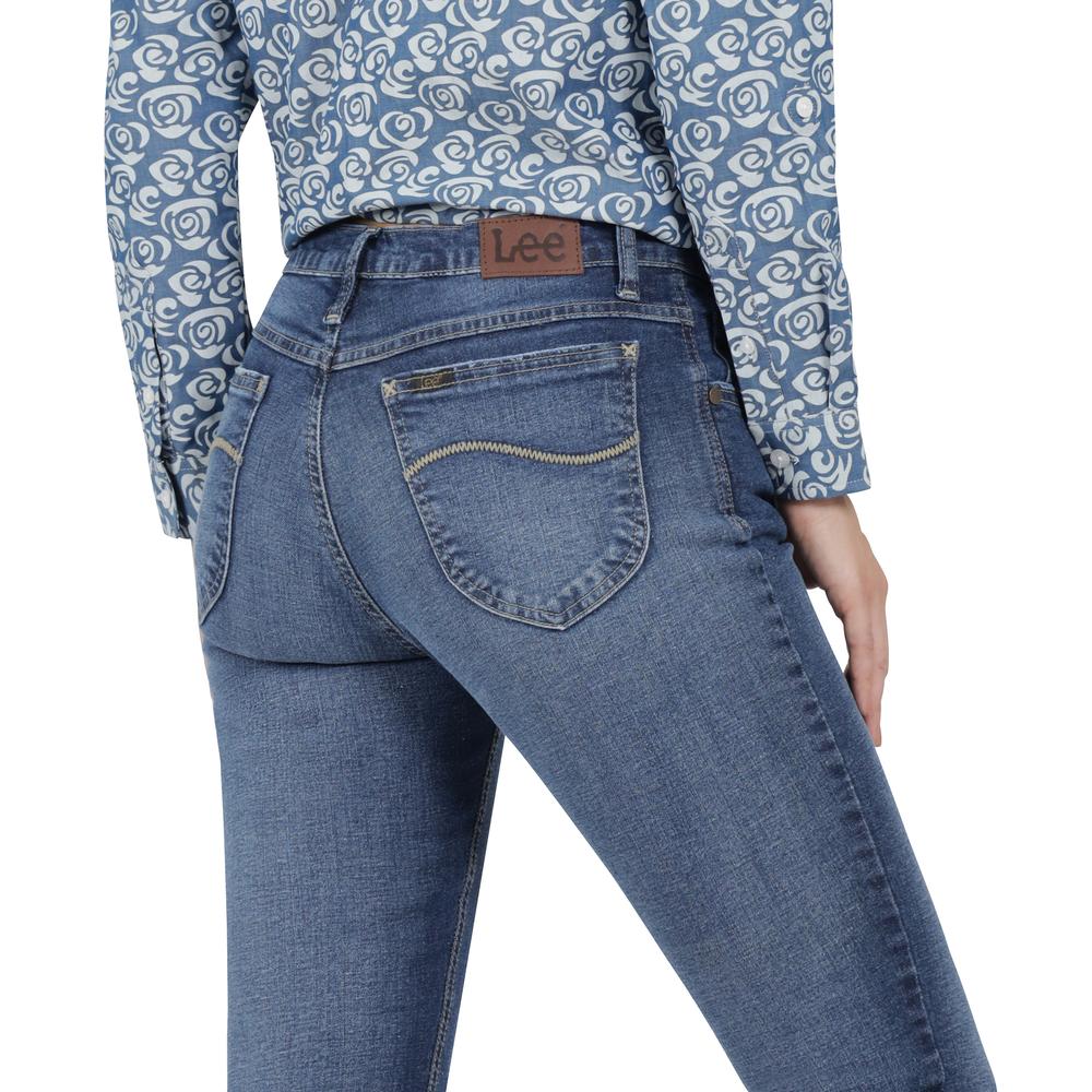 Foto 6 pulgar | Jeans Mujer Lee Slim Fit 027 Azul