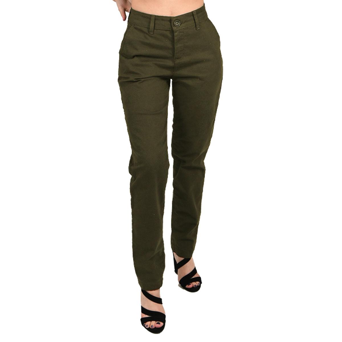 Foto 1 | Pantalón Britos Jeans Mujer Chino Verde 024854