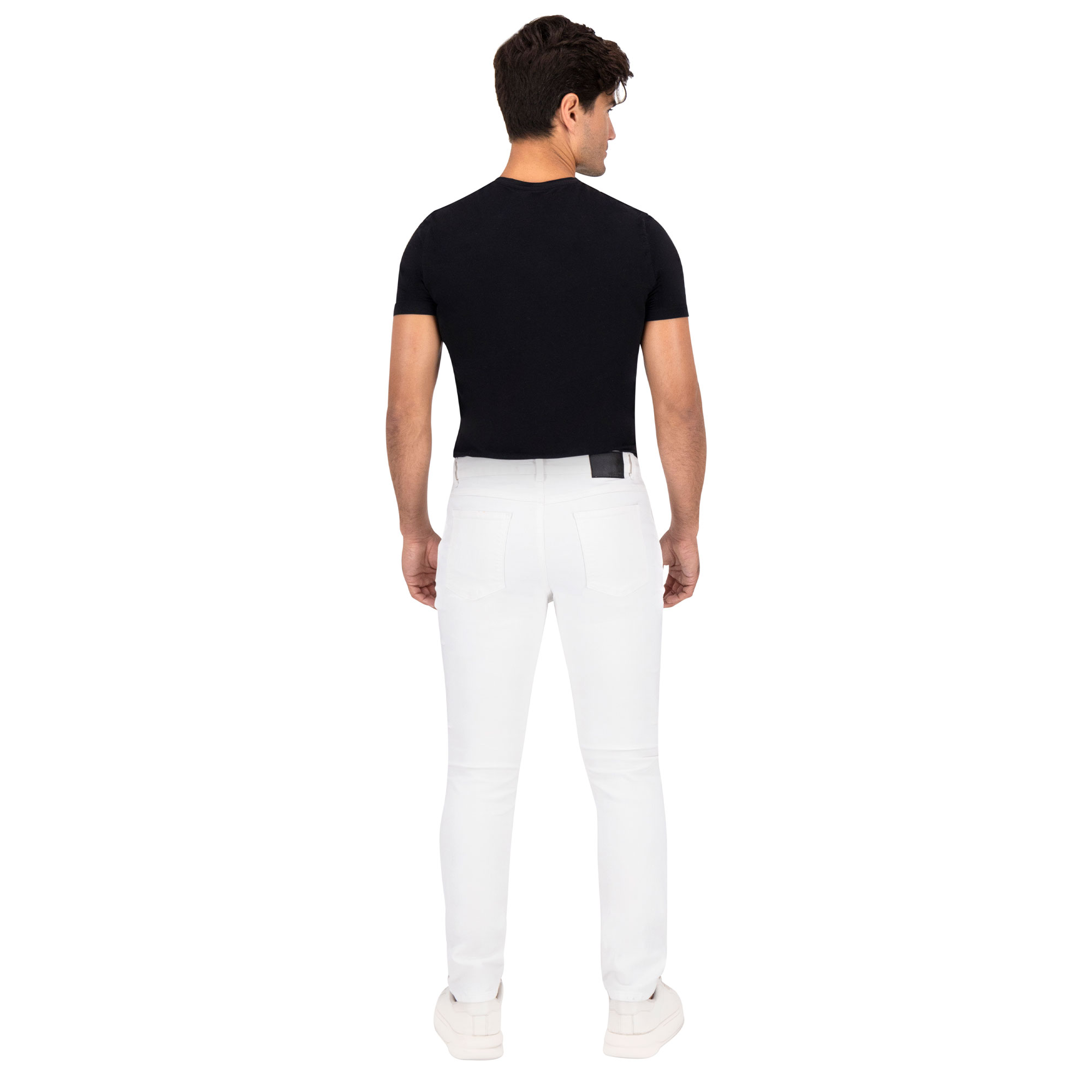 Foto 5 pulgar | Pantalón Slim Britos Jeans Hombre Mezclilla Blanco 803785