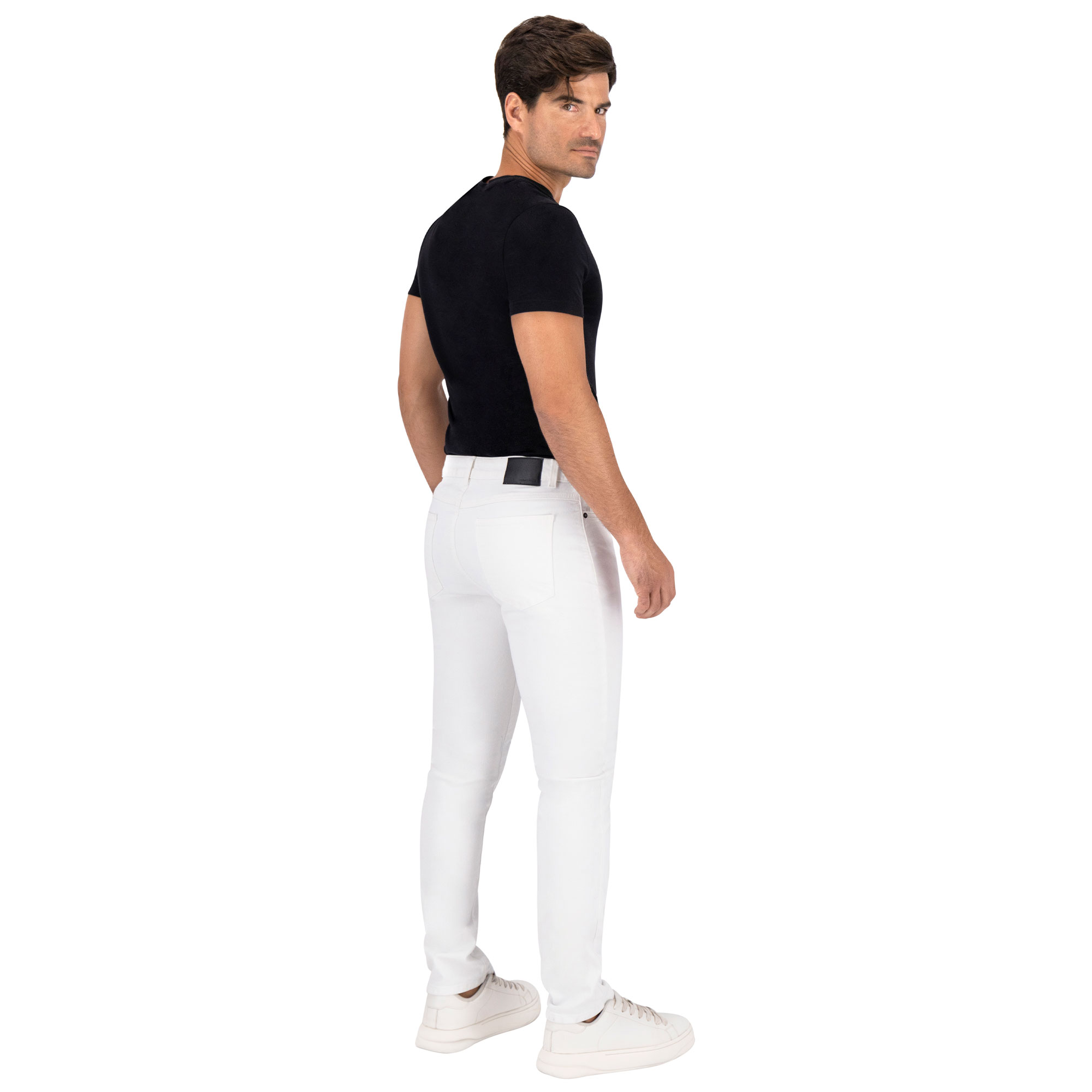 Foto 7 pulgar | Pantalón Slim Britos Jeans Hombre Mezclilla Blanco 803785