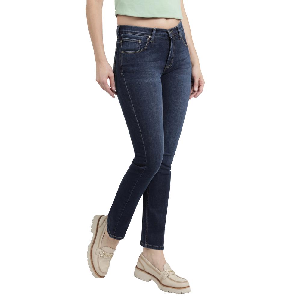 Foto 2 | Jeans Lee Mujer Classic Slim Fit 379 Azul