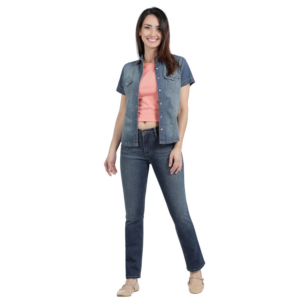 Foto 5 pulgar | Jeans Lee Mujer Classic Slim Fit 764 Azul Marino