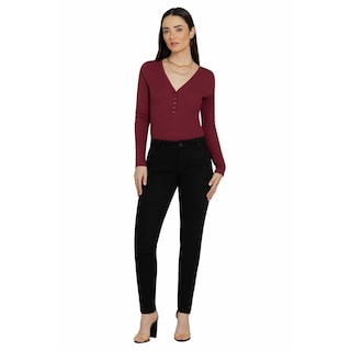 Foto 1 | Jeans Lee 212 Negro para Mujer