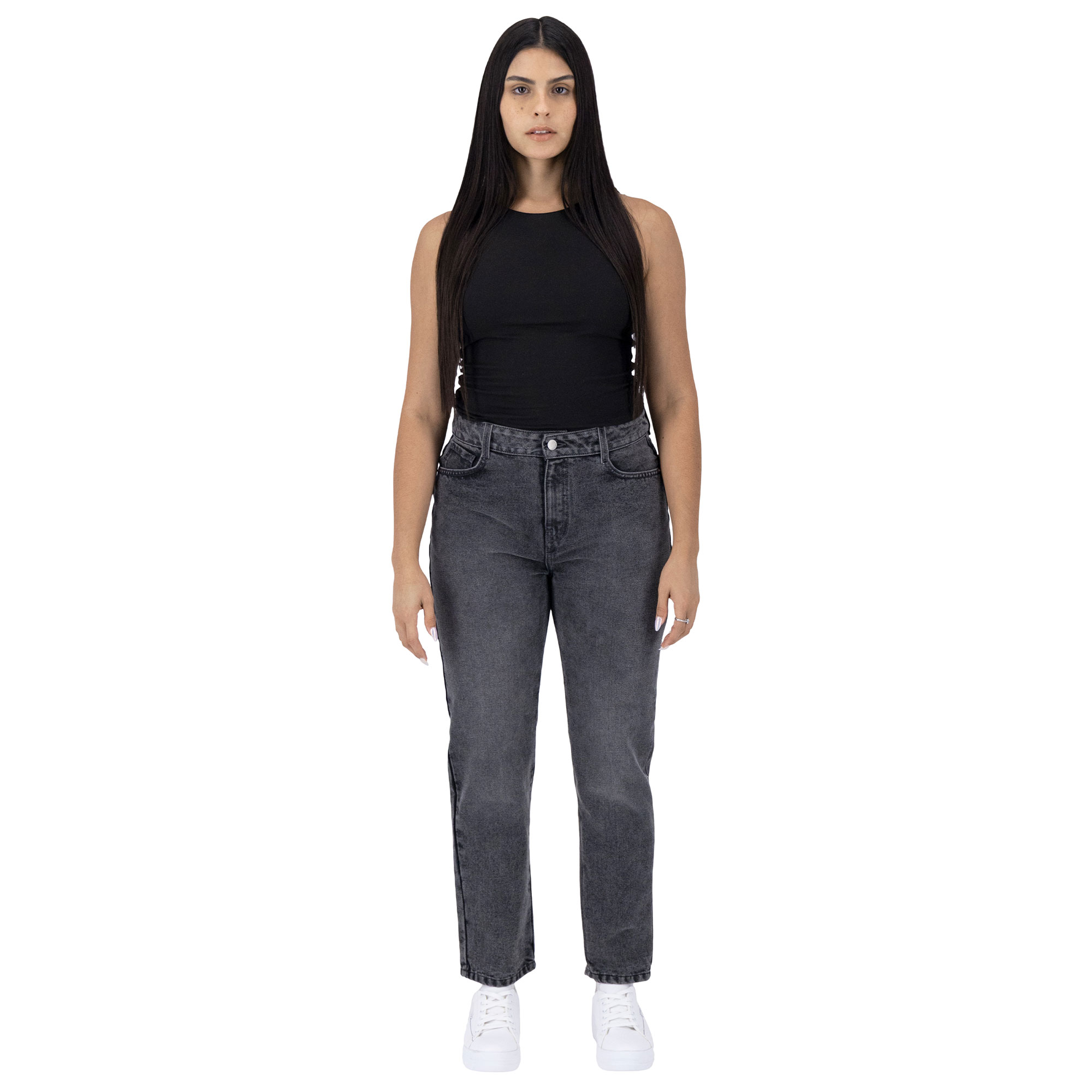 Foto 4 pulgar | Pantalón Mom Britos Jeans Mujer Mezclilla 025745