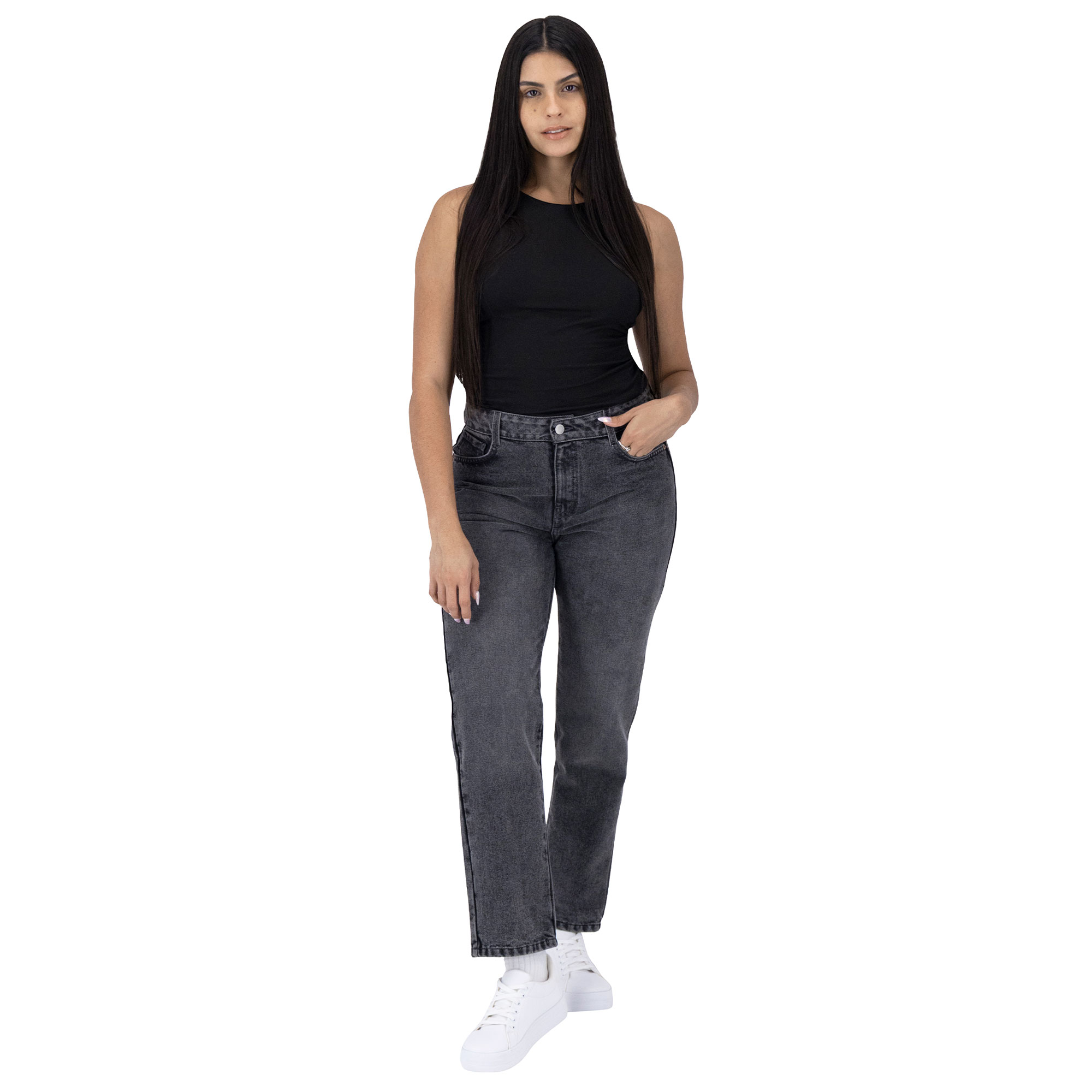 Foto 6 pulgar | Pantalón Mom Britos Jeans Mujer Mezclilla 025745