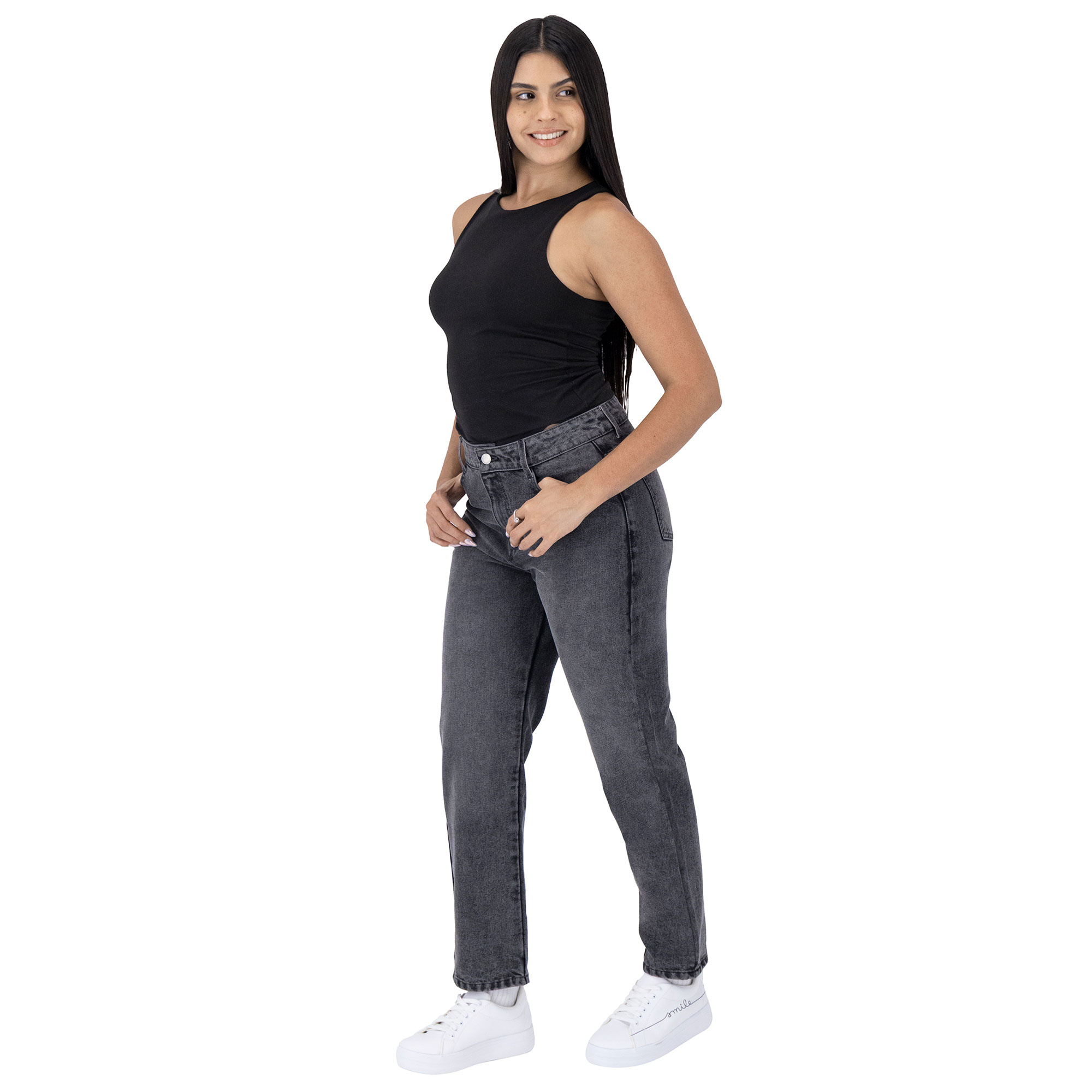Foto 7 pulgar | Pantalón Mom Britos Jeans Mujer Mezclilla 025745