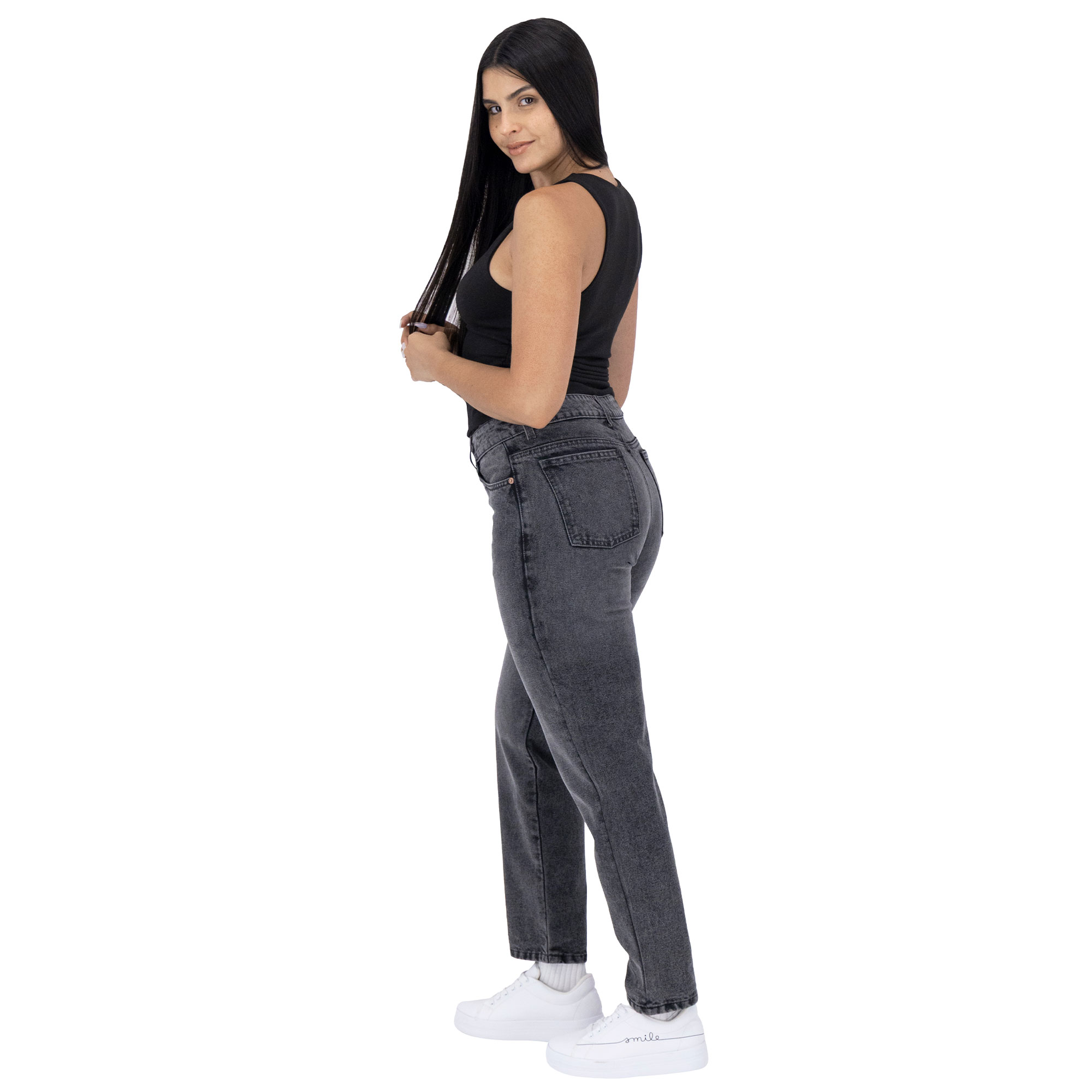 Foto 8 pulgar | Pantalón Mom Britos Jeans Mujer Mezclilla 025745
