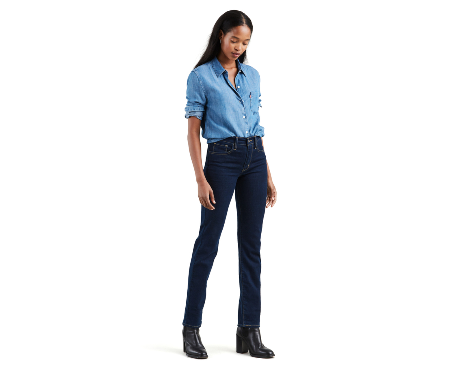 Foto 5 pulgar | Jeans Levi's  724  High-rise Straight 18883-0011 color Azul para Mujer