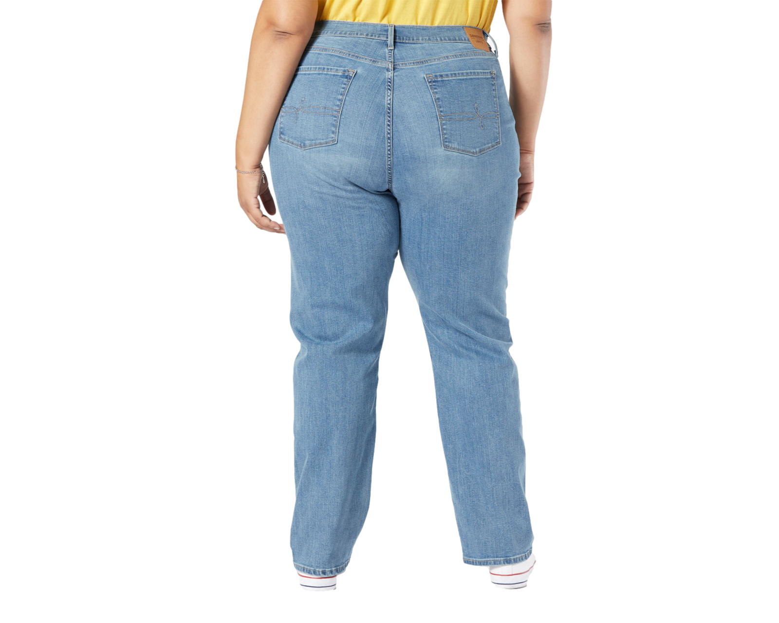 Foto 4 pulgar | Jeans Denizen High-rise Straight A2906-0001 color Azul para Mujer