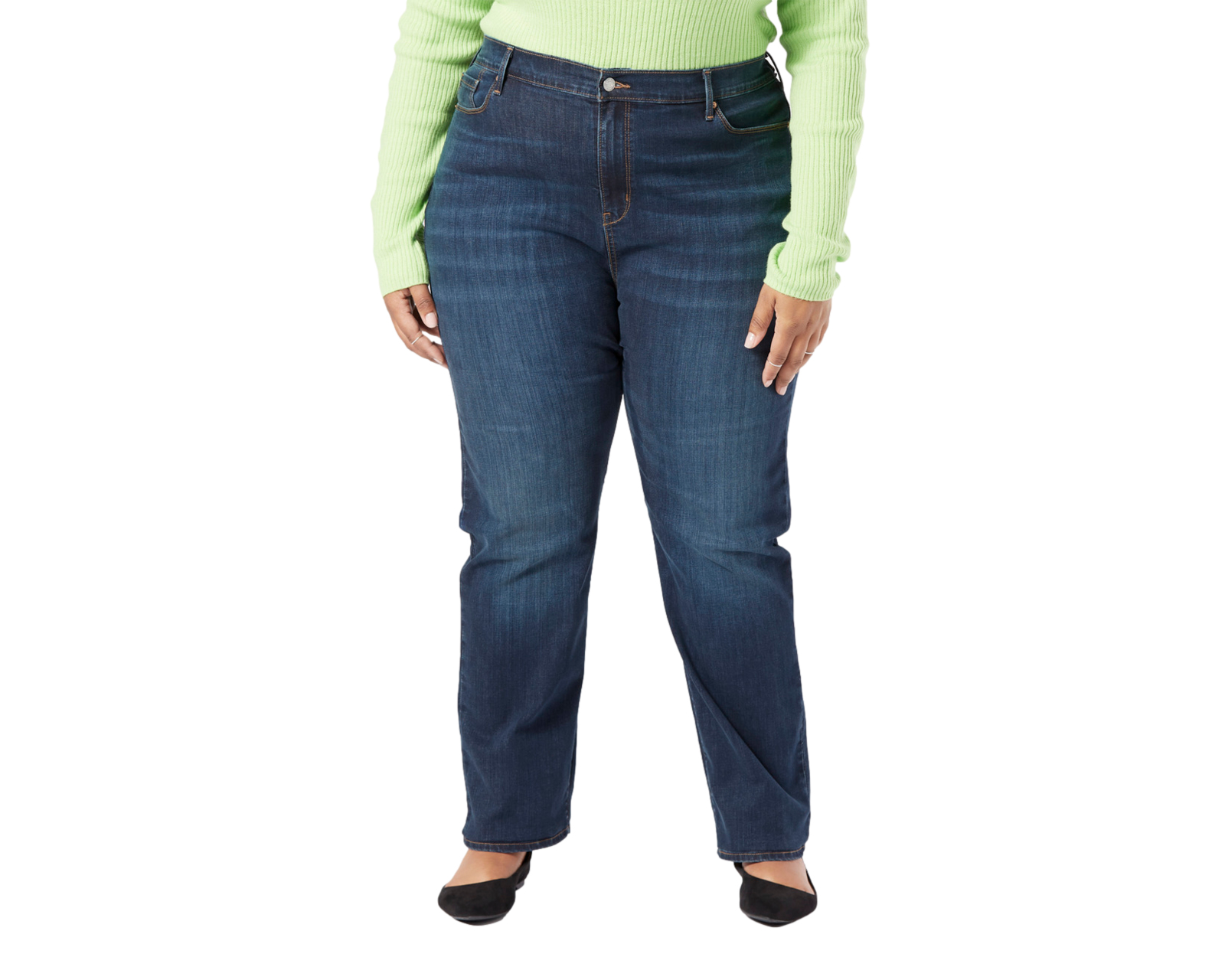 Foto 2 pulgar | Jeans Denizen High-rise Straight  A2906-0000 color Azul para Mujer