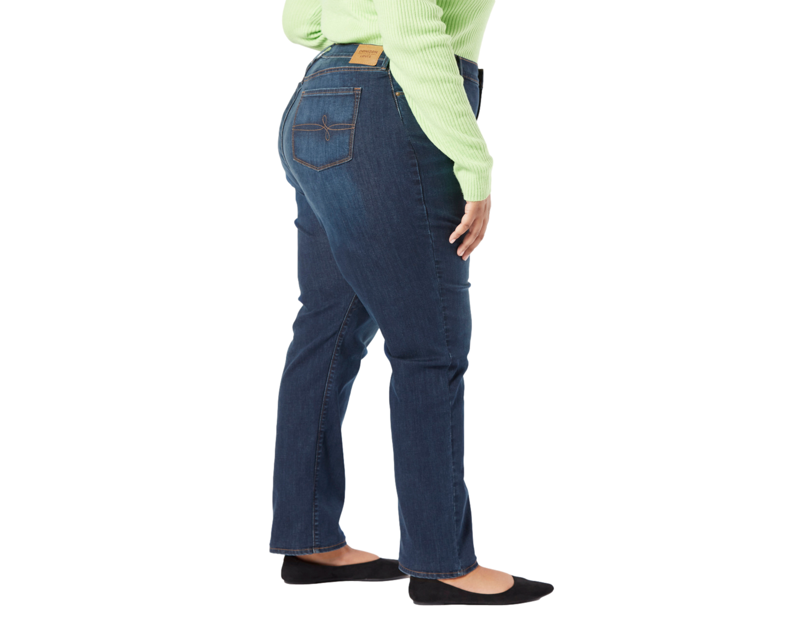 Foto 3 pulgar | Jeans Denizen High-rise Straight  A2906-0000 color Azul para Mujer