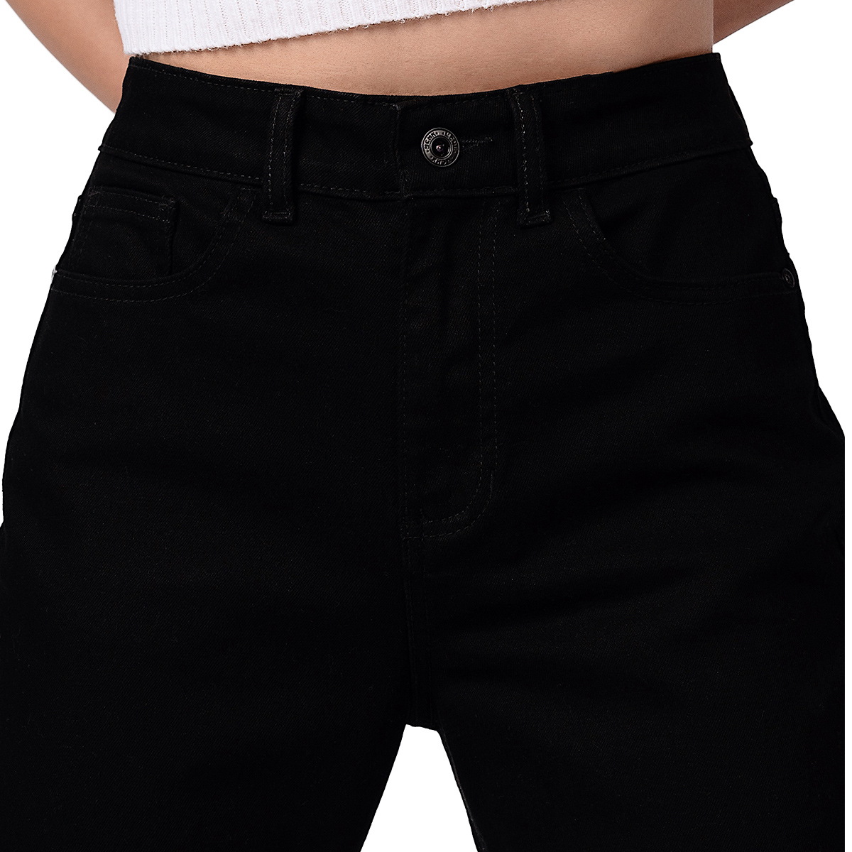 Foto 5 pulgar | Jeans Mchk Corte Recto Negros para Mujer