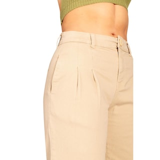 Foto 2 | Pantalon Recto Jeanswest para Mujer Tiro Alto Beige